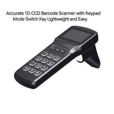 Accurate 1D CCD Barcode Scanner with Keypad Mode Switch Key Lightweight and Easy